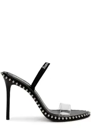 Alexanderwang.t Nova 105 Studded Leather Slingback Sandals - Black - 39.5 (IT39.5 / UK6.5) 39.5 (IT39.5 / UK6.5)