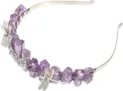 FOMIYES Creative Crystal Crown Headdress Unique Girl Tiara Dragonfly Crown Headwear