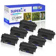 6PK CF280X 80X Toner Cartridge for HP LaserJet M401dw M401n MFP M425dn M425dw