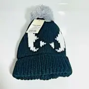 Girls winter hat (OSFM) unbranded Black - White Christmas