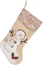AUTSUPPL Christmas Holiday Stockings Big Capacity Decorative Tree Hanging Striped Sock Mouth Design Fabric Material Elegant Craftsmanship