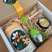 OKU Manuka Tea Gift Box, Includes Manuka Loose Leaf Tea (30gr), Tea Infuser and Manuka Honey
