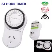 Programmable 24 Hour Cycle Easy Start Mechanical Timer with Auto Switch ON & OFF