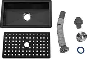 Small Kitchen Sink, Stainless Steel Undermount Sink Single Bowl Nano Gunmetal Black Sink with Accessories for Workstation, Prep Kitchen Bar Sink, Various Installation Scenarios