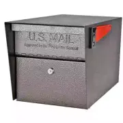 Mail Boss Post-Mount Mailbox 21"x10.75"x11.25" Galvanized Steel Locking Bronze