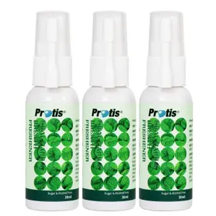 【Protis 普麗斯】全能護理口腔噴劑-30mlX3瓶(含蜂膠+薄荷+益生菌+絲蛋白)