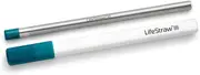 LifeStraw Sip – Reusable Stainless Steel Water Filter Drinking Straw with Carry Case, Removes Microplastics, Bacteria and Parasites for Travel and Everyday Use, Laguna Teal