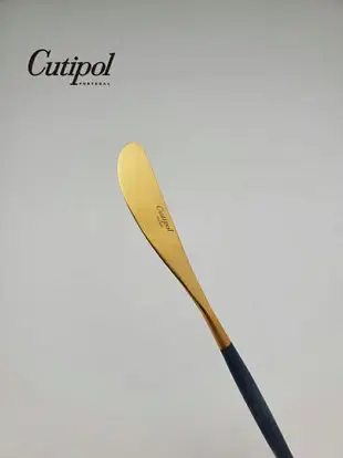 葡萄牙 Cutipol GOA系列17cm奶油刀 (藍金)