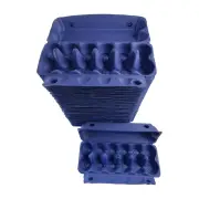25 X Dark Blue Full Dozen Carton 12-Egg Recyclable Egg Cartons Paper