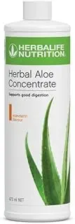 Aloe Vera Herbal Concentrate in Mandarin Flavor Pint 16 FL OZ Supports Healthy Digestion