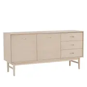 HAYTON 160cm Sideboard Modern Furniture - White Oak