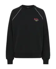 A.P.C. Logo Embroidered Crewneck Sweatshirt S,XL,L,M Black
