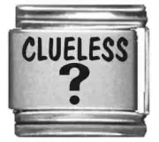 Clearly Charming Clueless Laser Italian Charm