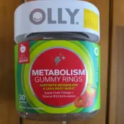 Metabolism Gummy Rings,Apple Cider Vinegar,Apple Flavor w/ Other Natural Flavors