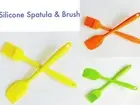 Silicone Baking Spatula & Brush Heat Resistant Scraper Cooking Tool Au Stock