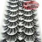 Wispy Flared Lash Extension Crisscross 5D Faux Mink Hair False Eyelashes