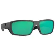 Costa Fantail Pro Matte Gray Sunglasses w/Green Mirror 580G 06S9079-90791060