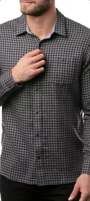 NWT Travis Mathew Have a Laugh Long Sleeve Slim Fit Dress Shirt Shirt Mens L