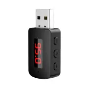 Car Bluetooth 5.4 Aadapter FM USB Transmitter Receiver Handsfree Call Auto9136