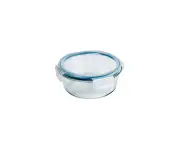 Wiltshire Reusable Round Glass Airtight Leak-Proof Food Storage Container 600ml