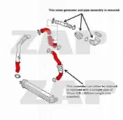 Red 4-ply Silicone For Mini Cooper S R55 R56 R57 Intercooler Turbo Boost Hose