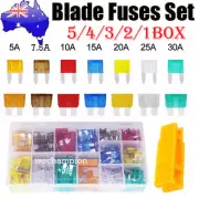 5/1Boxes Car Fuse Assorted Auto Truck SUV Fuses Blade Fuse Kits Set 5A-30A Case