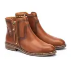 PIKOLINOS Women's Aldaya Flat Leather Ankle Boots Brandy
