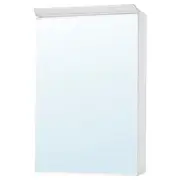 TREASJÖN mirror cab 1 door/built-in lighting, 50x17x75 cm