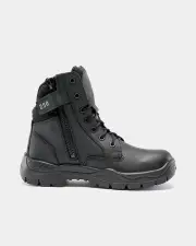 Steel Blue Enforcer Lace Up Zip Sided Boot