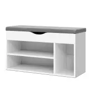 Shoe Rack Bench Shoe Cabinet White Allen