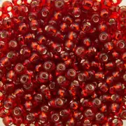 11/0 TOHO ROUND Silver Lined Ruby Seed Bead (8g)