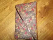 Leaves & Grapes Print Handmade Quilted Regular Size Paperback Book Cover