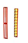 COFFEE CAPSULE STORAGE HOLDER STAND RACK MOUNT 10 POD RED FOR NESPRESSO LAVAZZA