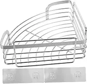 SWOOMEY 304 Stainless Steel Triangle Corner Shelf Modern Shower Rack for Bathroom Space-saving Design