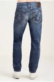 New True Religion GENO SLIM SUPER T MENS JEAN $349 Size: 42X34 MJ19NZM0