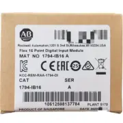 New Sealed Allen Bradley 1794-IB16 SER A Flex I/O Input Module 1794-IB16