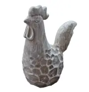 Latex rooster chicken mold plaster cement hen rubber mould 5.25" x 2.25 " x 4"