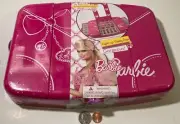 Brand New NOS Barbie Doll Light Up Vanity Case, Factory Sealed, 31 Pieces, Free