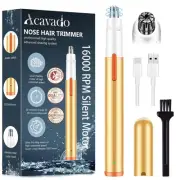 Nose Hair Trimmer for Men Women, Painless USB Rechargeable Nose Trimmer for M...