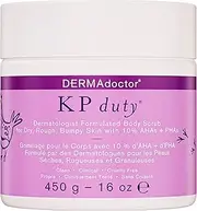 DERMAdoctor KP Bump Eraser Body Scrub Dermatologist Formulated Exfoliant | Keratosis Pilaris Treatment For Dry And Bumpy Skin 10% AHAs + PHAs Fragrance Free - 16 oz