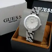 在飛比找蝦皮購物優惠-Guess Girl Chain Watch Free Bo