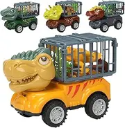 Car Toys, 4 Set Vehicle Carrier Car Toys, Excavator Game, Push and Go, Transporter Activity, Vehicle Playset for Kids Over 3 Years Old