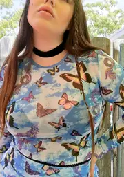 [dELiA*s by Dolls Kill] Ur Highway To Heaven Mesh Top