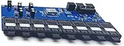 Gigabit Ethernet Fiber Switch Media Converter 8 Fiber Port 2 RJ45 Fiber Port Optical Transceiver 20KM SC Single Mode(B)