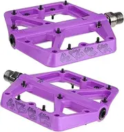 1Pair Steel Bike Pedals Durable Platform for Mountain Road Bicycles Non Slip Design for Cycling Enthusiasts Compatibility