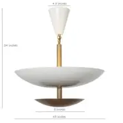 Brass Ceiling 6 Light Pendant Mid Century Modern Raw Brass Sputnik Flush Mount