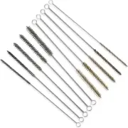 10 Pieces Wire Tube Brushes for Cleaning Pipe Tube Brass Brush Brass Pipe4900