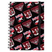 Essendon Bombers Retro Hard Cover Notebook