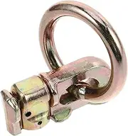 HEALLILY Locking Shackle Ring Tie down Kit Bolts Track Double Tie down Rail Fitting Hanging Plate Tie down System Hooks Iron Golden