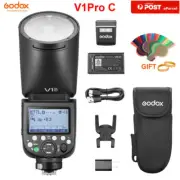 Godox V1ProC TTL HSS Round Head Flash Speedlite with External Flash For Canon